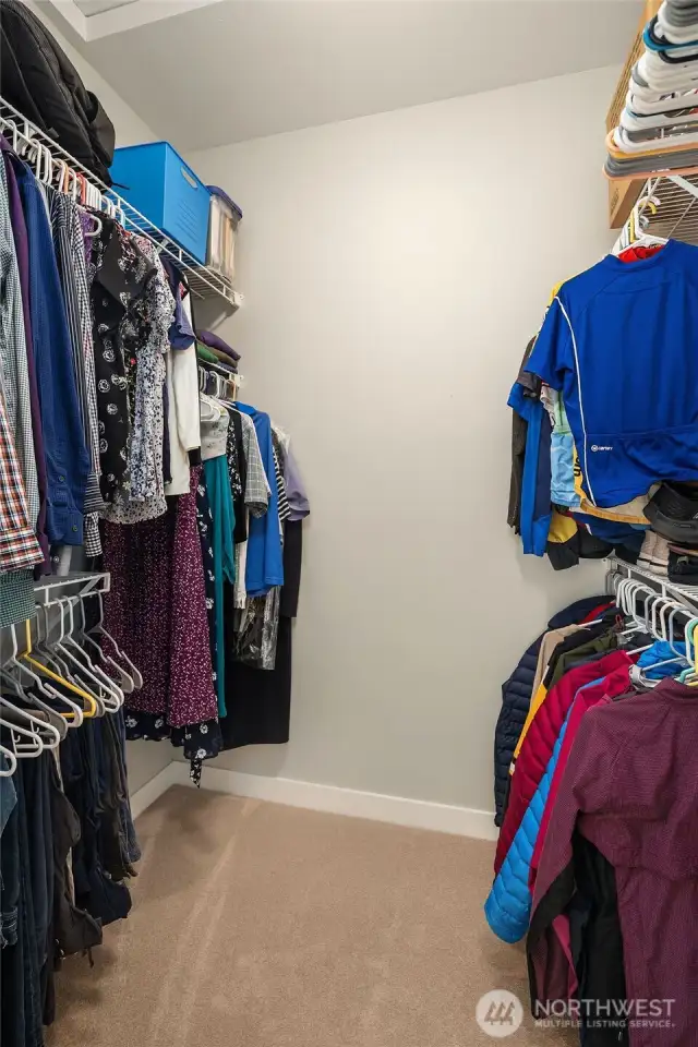 Primary closet