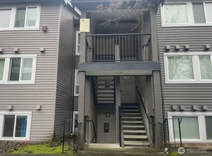 Bottom floor unit with slider to patio