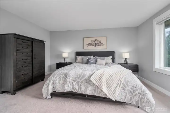 Spacious Primary bedroom w/ private spa like bathroom