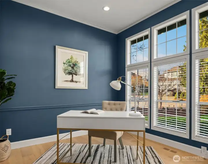 WFH Private Office with Floor to Ceiling Windows