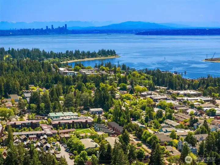 Just a serene 35-minute ferry ride to Seattle, this location is a commuter's dream, offering easy access to the vibrant city life and all it has to offer.seattle.