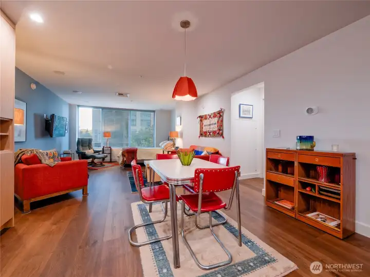 Real hardwood floors with low VOC finish