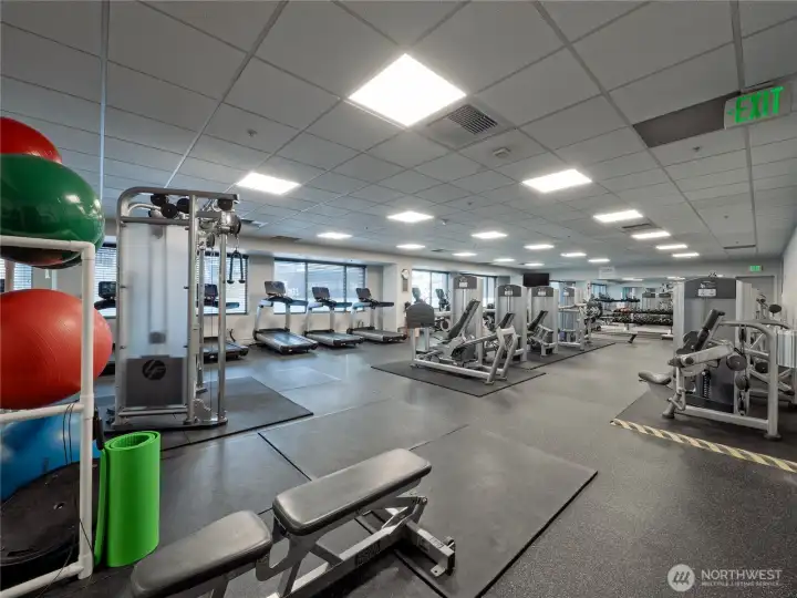 24 hour gym in 900 Lenora - West Tower - 2nd Floor