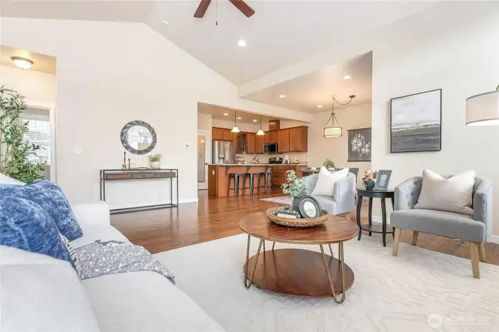 Nice open floor plan while still maintaining definition