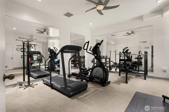 Convenient workout space
