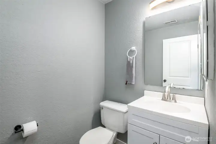 Basement bathroom.