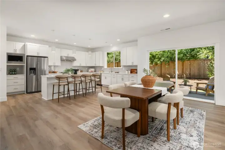 *Interior photos are from model home - Same floorplan, mirrored. **Kitchen cabinets are dark wood in this Lot.