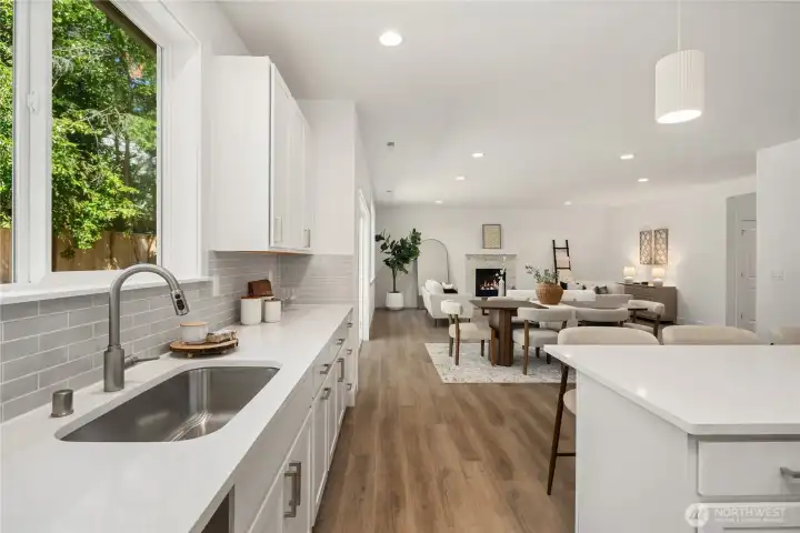 *Interior photos are from model home - Same floorplan, mirrored. **Kitchen cabinets are dark wood in this Lot.