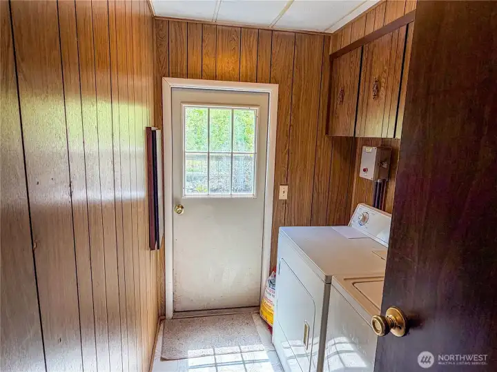 Entry through the utility room