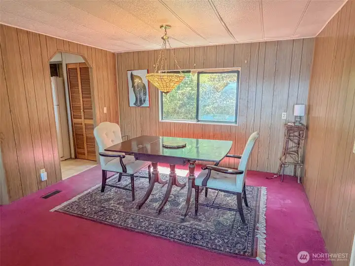 Formal dining off the kitchen