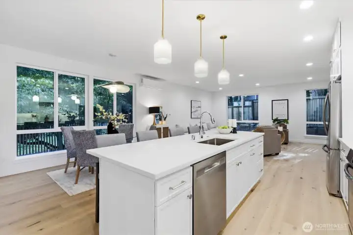 All kitchen appliances stay with the home. All kitchen appliances stay with the home.