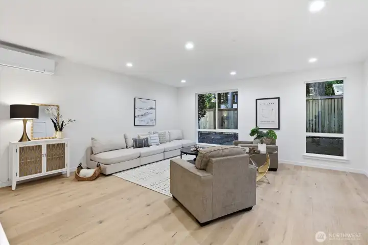 Mini-splits throughout the home provide air conditioning in the summer! Mini-splits throughout the home provide air conditioning in the summer!