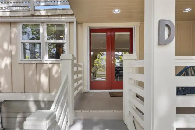 A welcoming covered front porch beckons you inside.