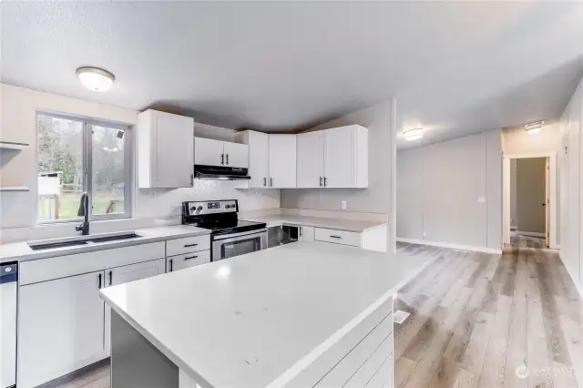 Easy connection to dining room and additional 3 bedrooms