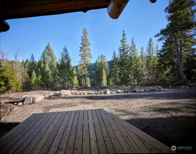 Deck off Dining area