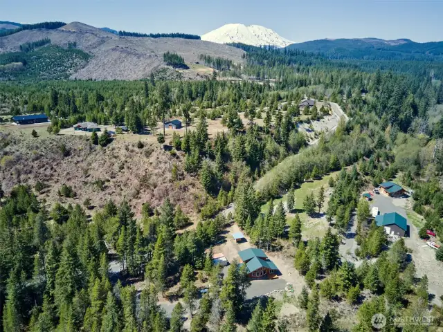 Aerial View w/Mt. St. Helens