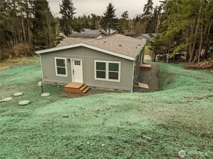 Hydroseeded 2 weeks ago.