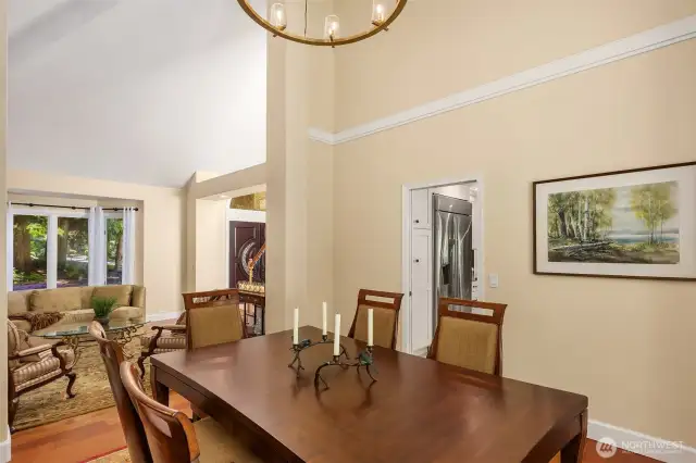 Formal dining room adjacent to the living room.