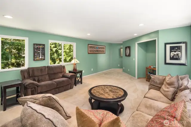This versatile bonus room has so many different possibilities. It can be used as a fourth bedroom, a theater, a game room, or a movie room. The possibilities are endless!