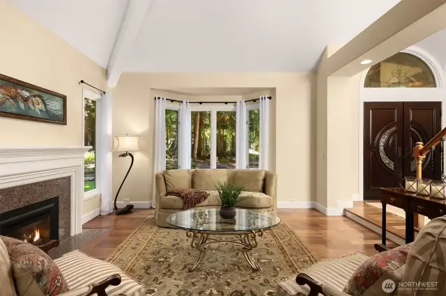 The high vaulted ceilings are just one of the things that make this home so extraordinary.