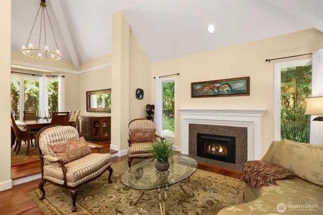 The living room is a wonderful space for gatherings and holiday celebrations.