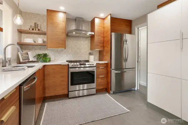 Freshly remodeled kitchen