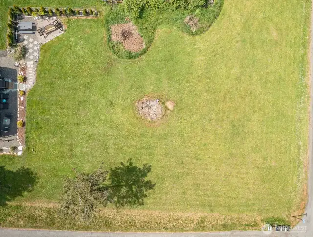 Aerial view of lot