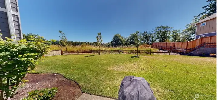 Relaxing view of back area