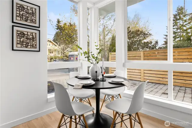 Photos are of a similar staged home.