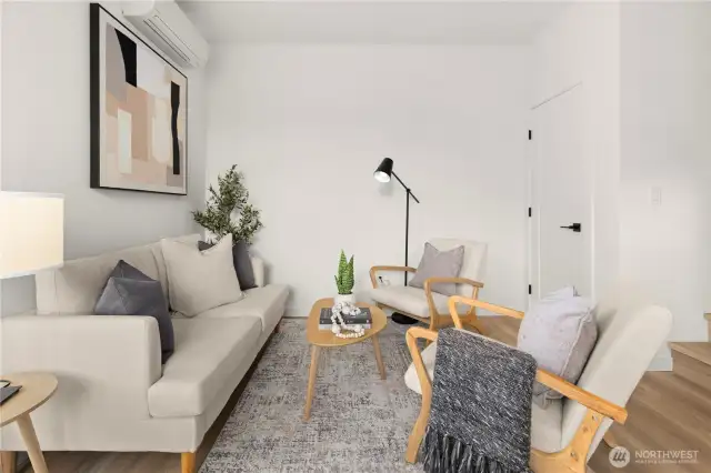 Photos are of a similar staged home.