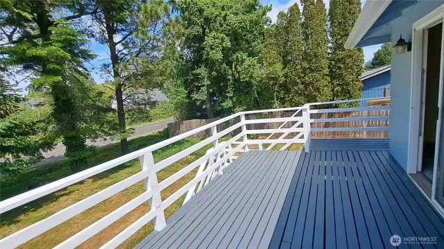 Upper deck off upstairs living area