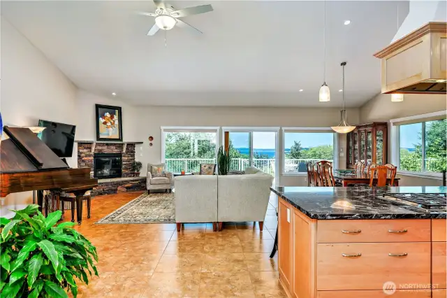 The view welcomes you as you enter the great room