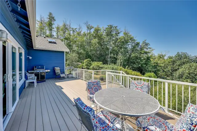 Fantastic deck with access to yard