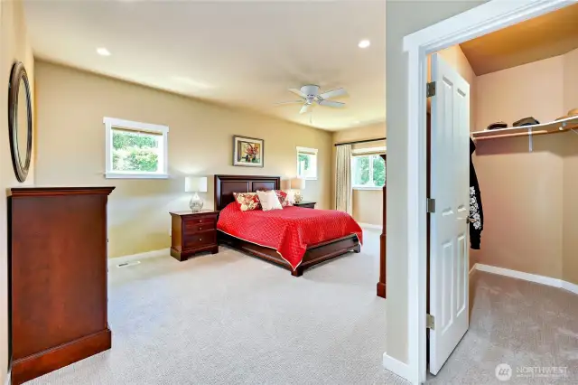 Primary Bedroom has 2 separate walk-in closets