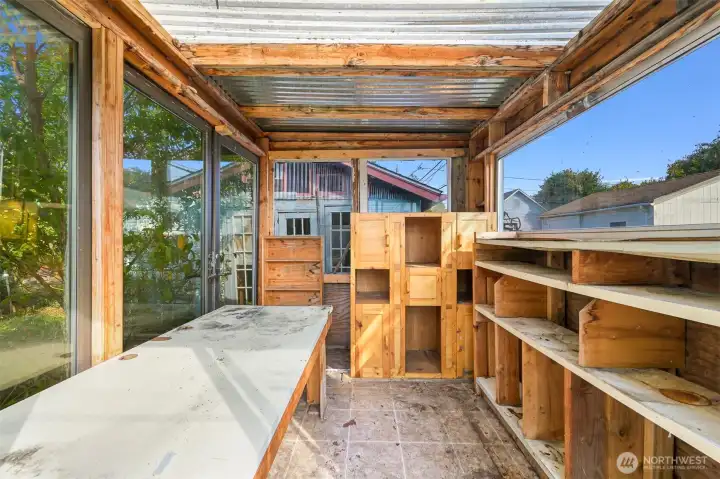 Home has two sunrooms! One in the front one in the back!