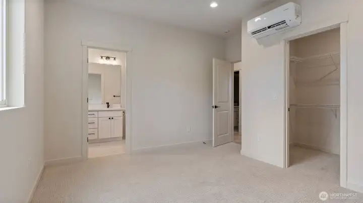 Primary Bedroom has Beautiful Primary Bathroom and walk in closet.