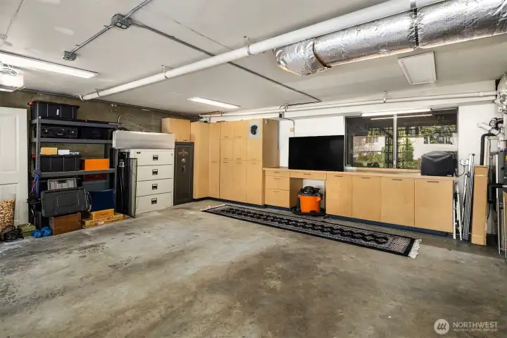 Garage with Workshop and Storage