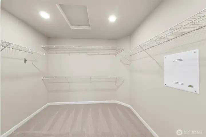 Walk in closet in Primary Suite