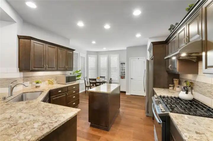 Great island is just-right-sized. Functional yet does NOT consume too much kitchen floor space.