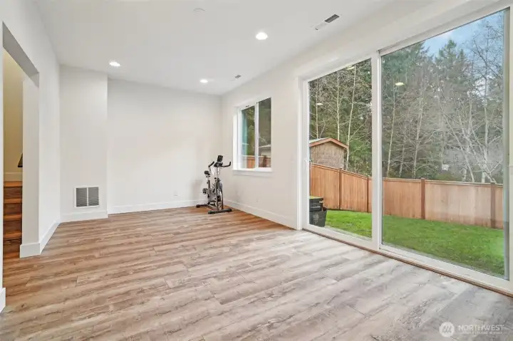 Bonus room lower floor