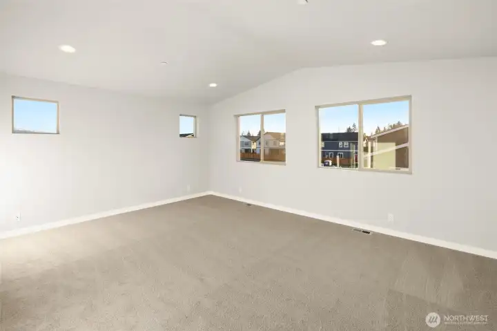 Primary Suite with Vaulted Ceilings