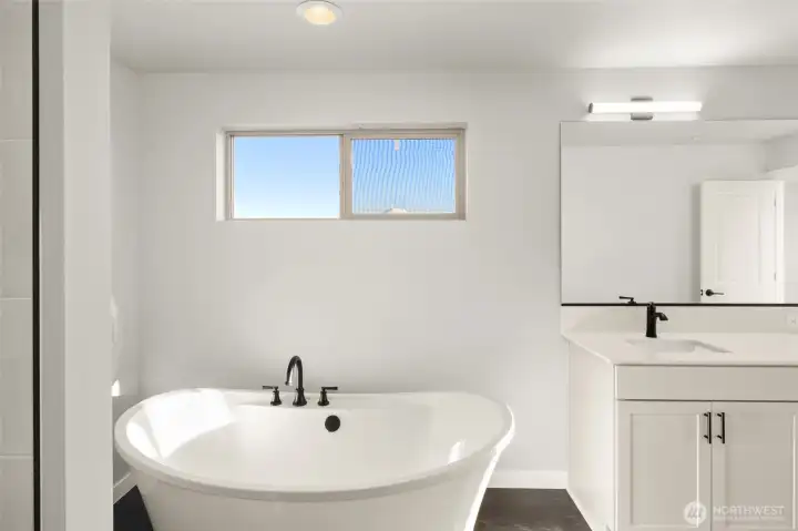 Primary bath - Free standing soaking tub