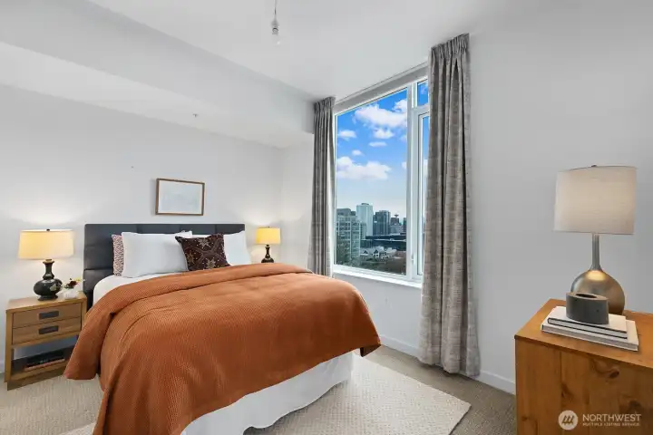 Black-Out Curtains included