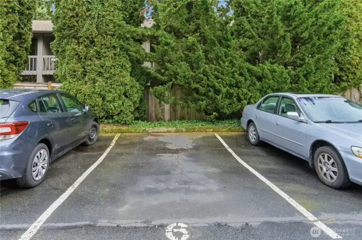 Deeded parking + 1 additional uncovered spot (undeeded)