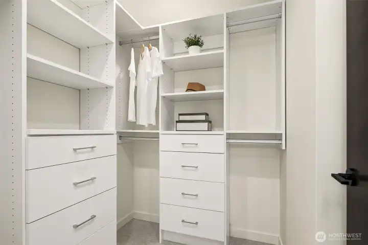Walk-in closet for primary