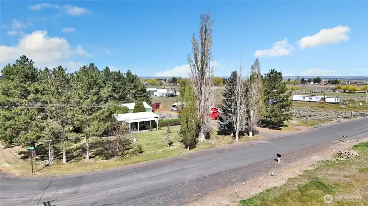 Paved road all the way to the property allows for easy access.
