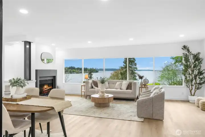 Light-filled and immaculate, recently updated home includes an all-new spacious kitchen with new cabinets, quartz slab counters and Samsung stainless appliances.