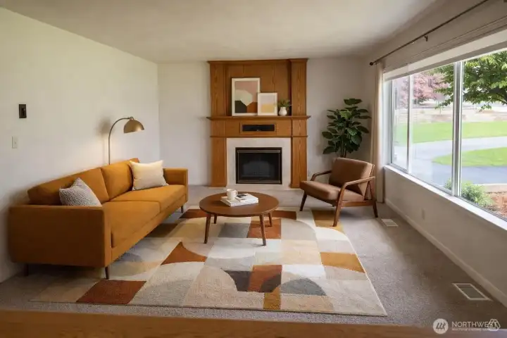 AI Decorated Living Room