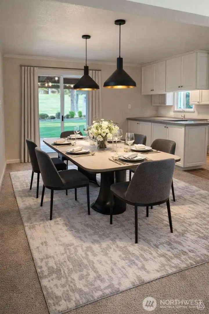 AI Decorated Dining Room