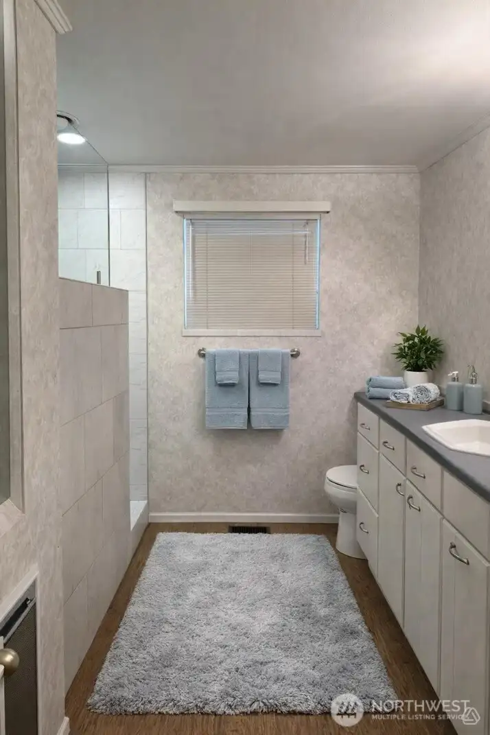 AI Staged Main Bath